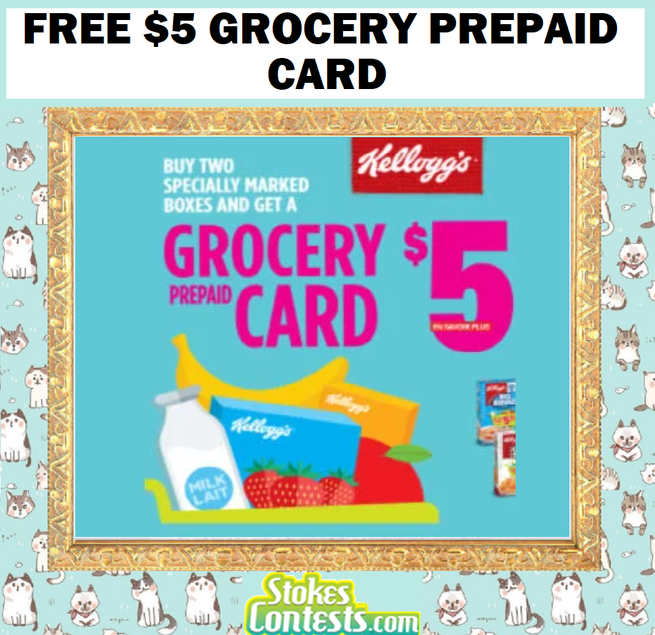 Image FREE $5 Grocery Prepaid Card with 2 Kellogg's Cereal Purchase!