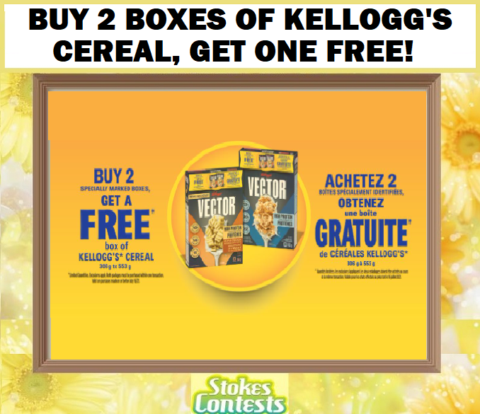 Image Buy 2 Boxes of Kellogg's Cereal, get One FREE!