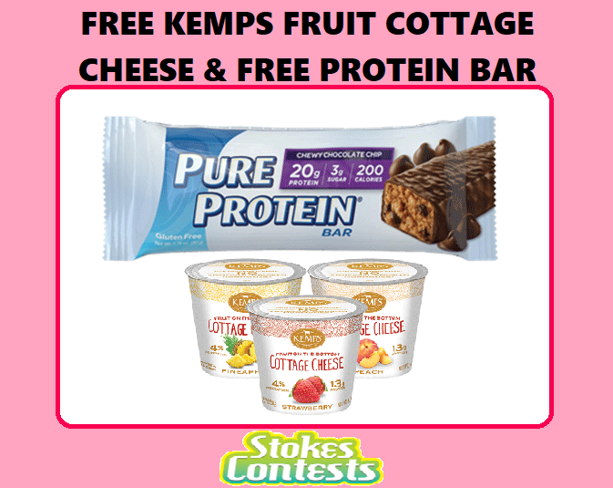 Image FREE Kemps Fruit Cottage Cheese & FREE Protein Bar TODAY ONLY!