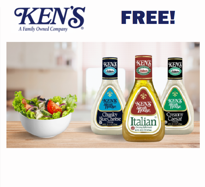 Image 2 FREE Bottles of Ken's Dressings and Marinades