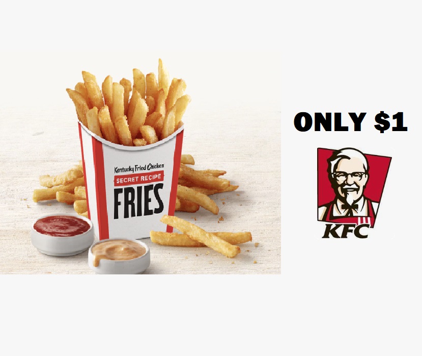 Image New Seasoned Fries for ONLY $1 at Kentucky Fried Chicken