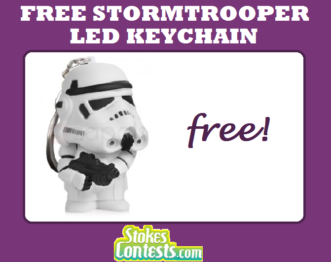 Image FREE Star Wars Stormtrooper LED Keychain