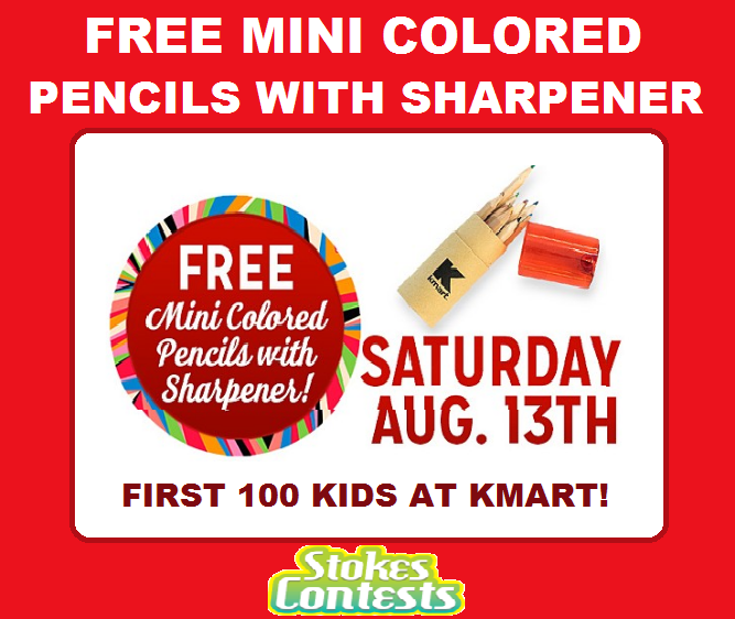 Image FREE Mini Colored Pencils with Sharpener TOMMORROW ONLY!