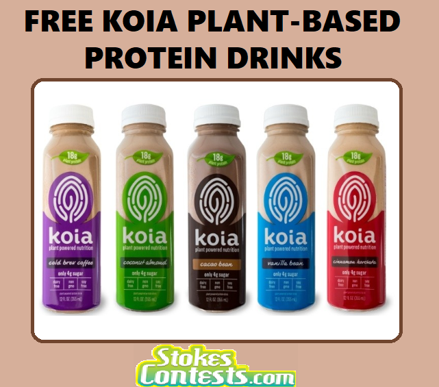 Image FREE Koia Plant-Based Protein Drinks