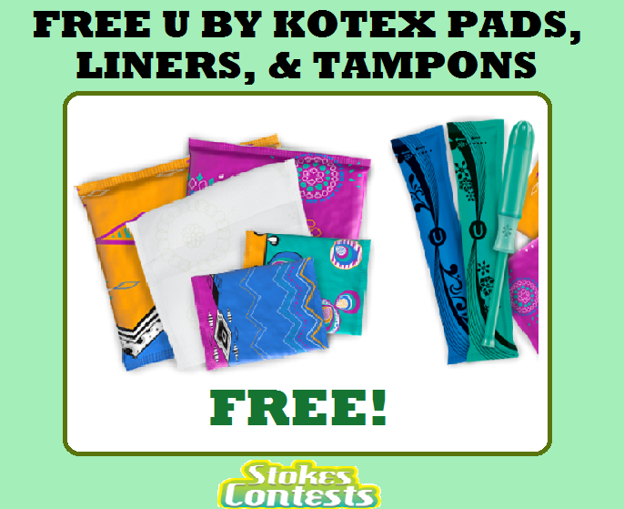 Image FREE U by Kotex Pads, Liners, & Tampons Sample Packs