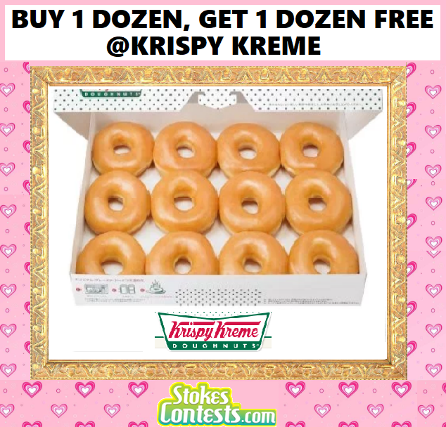 Image FREE Original Glazed Dozen Doughtnut with Any Dozen Purchase @Krispy Kreme 