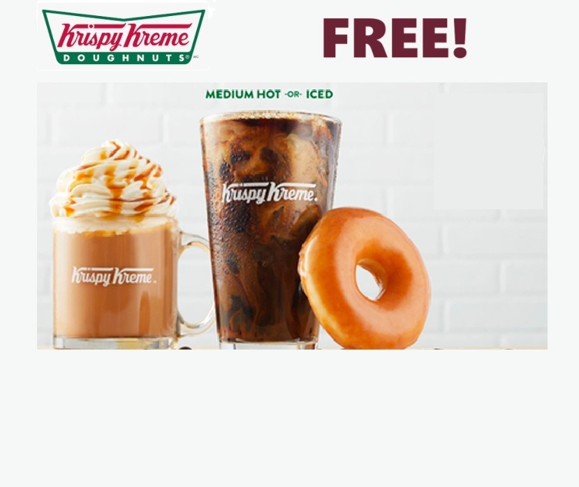 Image FREE Coffee with ANY Purchase at Krispy Kreme 
