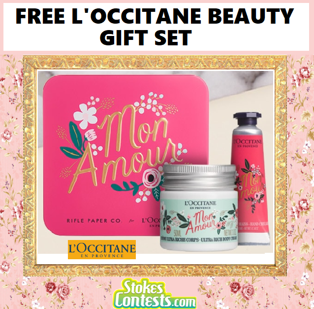 Image FREE L'Occitane Beauty Gift Set.