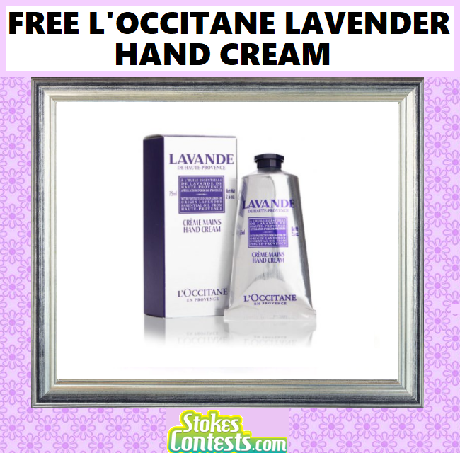 Image FREE L’Occitane Lavender Hand Cream