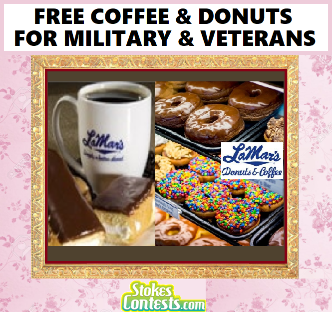 Image FREE Donut & Coffee @ LaMar’s For Active Duty Military & Veterans 
