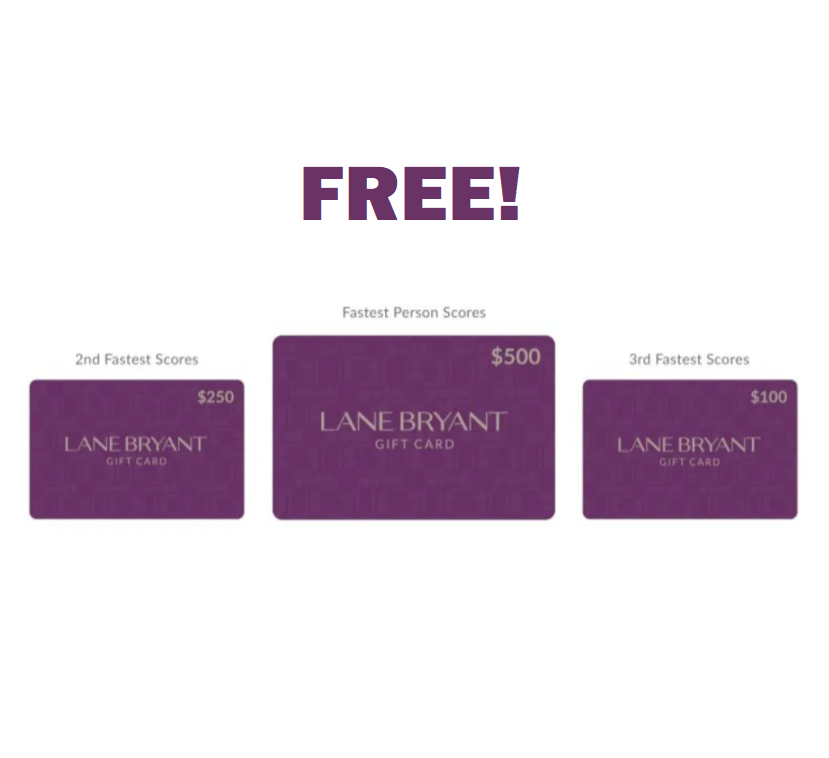 Image FREE $100-$500 Lane Bryant Gift Cards