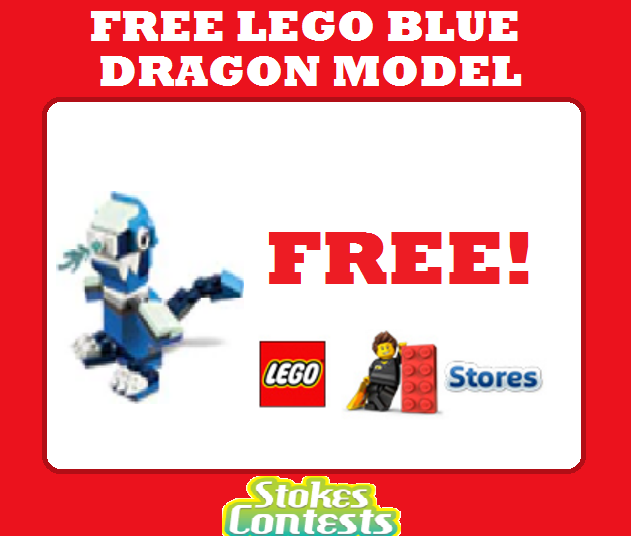 Image FREE LEGO Blue Dragon Model