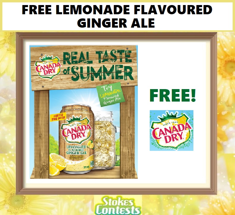 Image FREE Canada Dry Lemonade Flavoured Ginger Ale