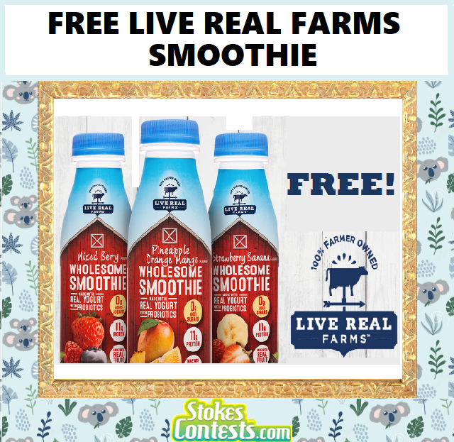 Image FREE Live Real Farms Smoothie