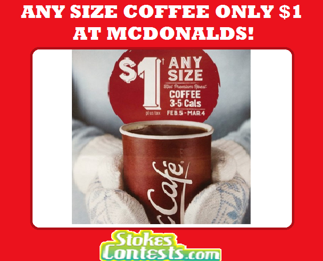 Image Any Size Mcdonalds Coffee For ONLY $1