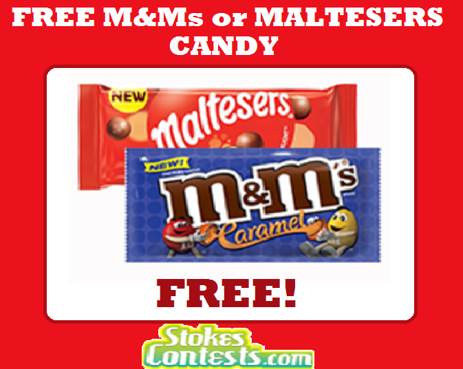Image FREE M&Ms or Maltesers Candy TODAY ONLY!