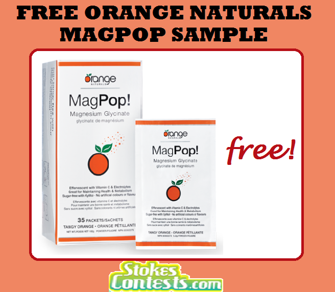 Image FREE Orange Naturals MagPop Sample