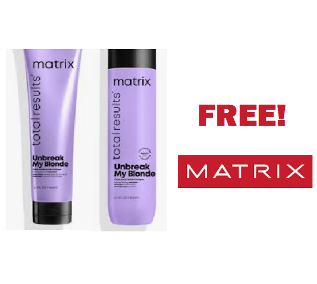 Image FREE Matrix Unbreak My Blonde Shampoo + Conditioner