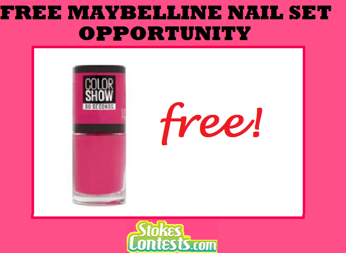 Image FREE Maybelline Nail Set Opportunity
