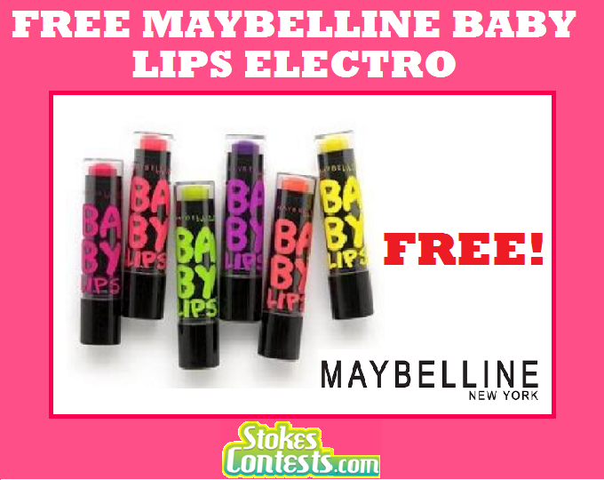 Image FREE Maybelline Baby Lips Electro Samples Opportunity