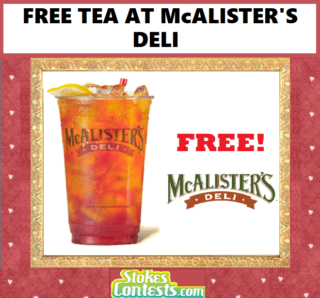 Image FREE Tea at McAlister's Deli