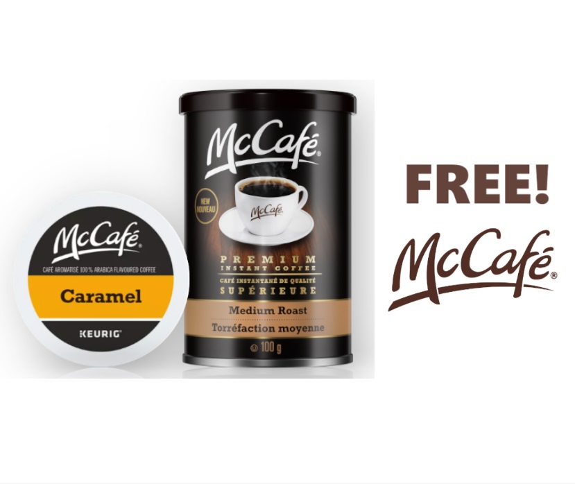 Image FREE McCafé Caramel K-Cups and Premium Instant Coffee