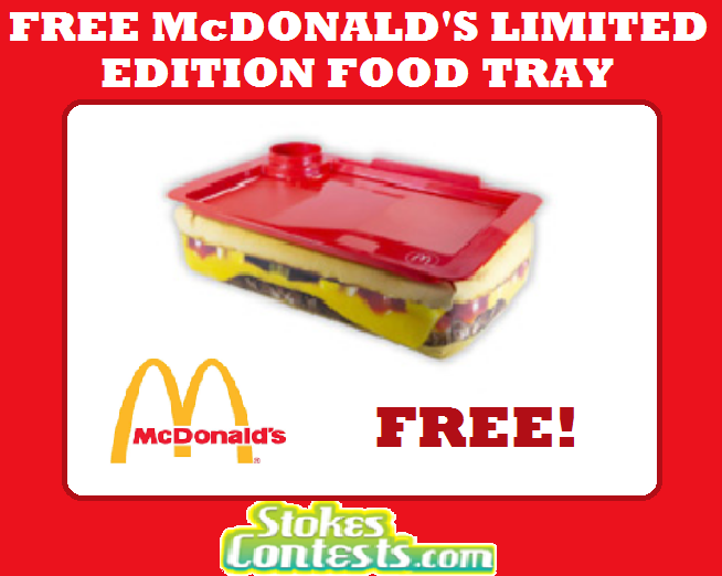 Image FREE McDonald's Limited Edition Food Tray