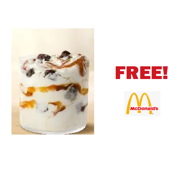 Image FREE Caramel Brownie McFlurry at McDonald’s