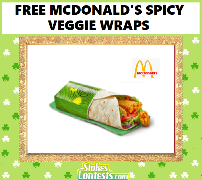 Image FREE McDonald's Spicy Veggie Wraps 