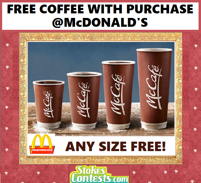 Image FREE Coffee with Purchase at Mcdonald's 