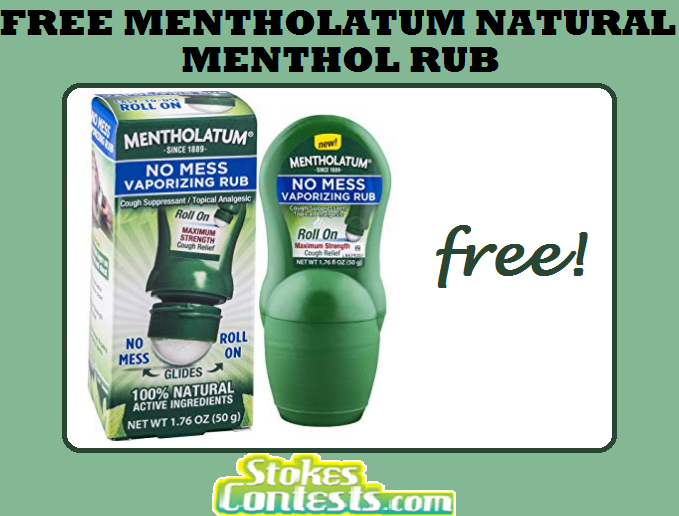 Image FREE Mentholatum No Mess Natural Menthol Rub