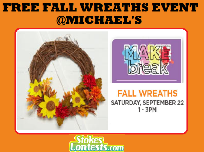 Image FREE Fall Wreaths Event @Michael's