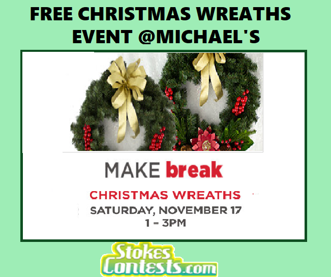 Image FREE Christmas Wreath Event @Michael's