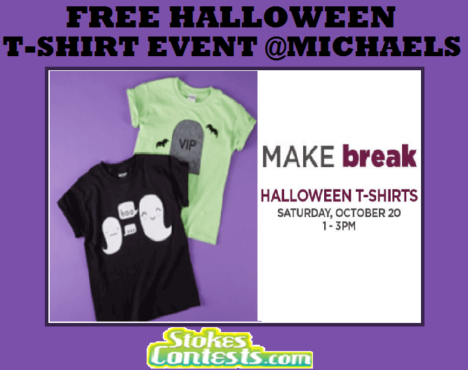 Image FREE Halloween T-Shirt Event @Michaels