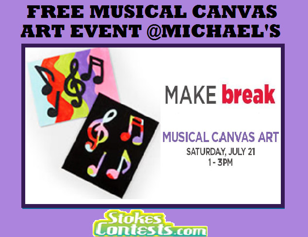 Image FREE Musical Canvas Art Event @Michaels