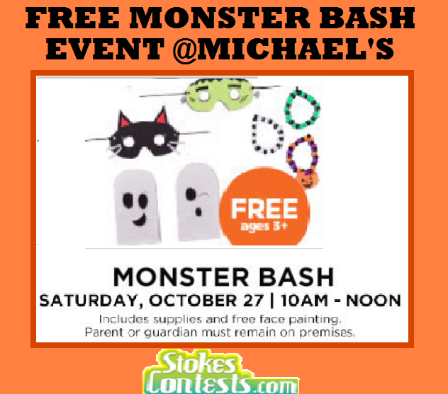 Image FREE Monster Bash Event @Micheal's