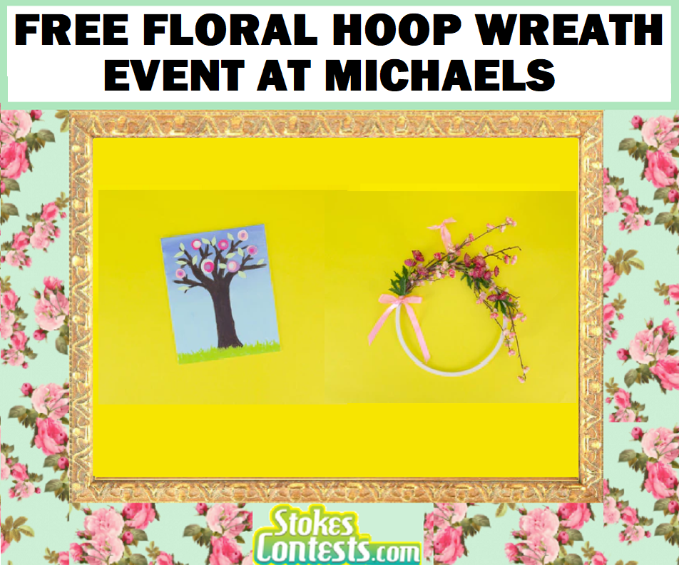 Image FREE Floral Hoop Wreath Event at Michaels