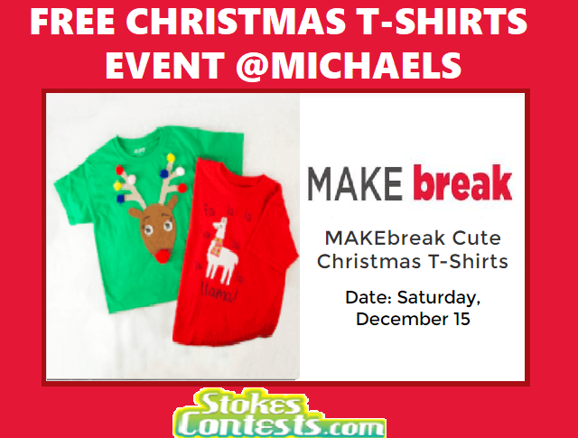 Image FREE Christmas T-Shirt Event @Michaels