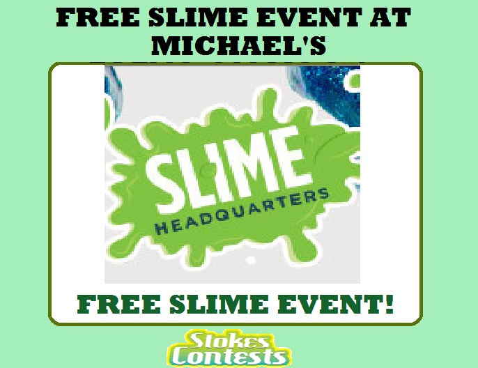 Image FREE Slime Event at Michael's