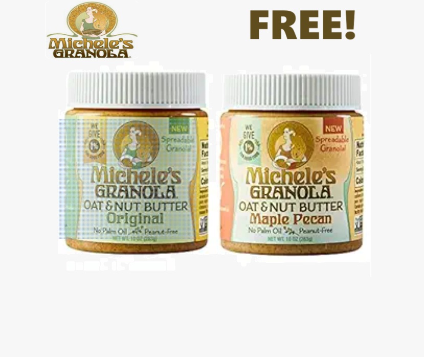 Image FREE Jar of Michele’s Granola Oat & Nut Butter