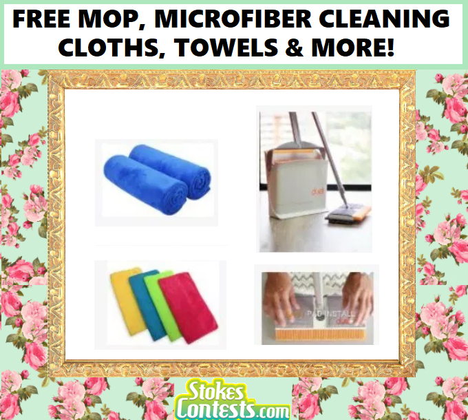 Image FREE Mop, FREE Microfiber Cleaning Clothes, Towels, Cleaning Pads & MORE!