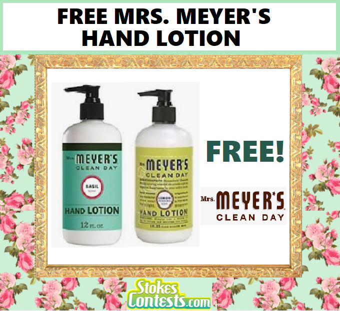 Image FREE Mrs. Meyer's Hand Lotion