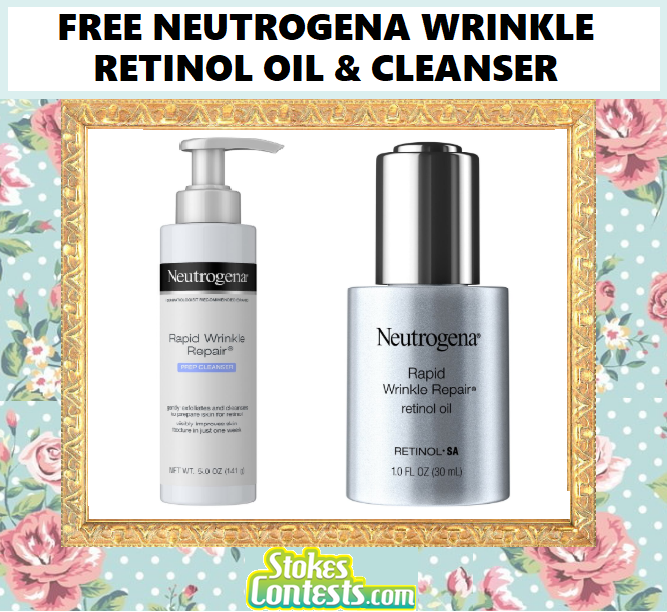 Image FREE Neutrogena Wrinkle Rentinol Oil & Neutrogena Cleanser