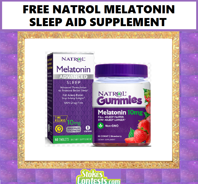 Image FREE Natrol Melatonin Sleep Aid Supplement