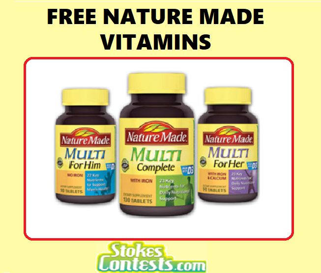 Image FREE Nature Made Vitamins