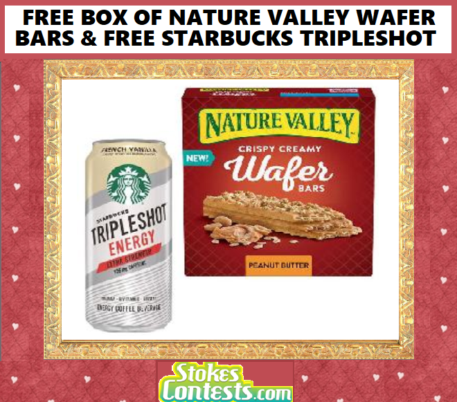 Image FREE BOX of Nature Valley Wafer Bars & FREE Starbucks Tripleshot Energy 