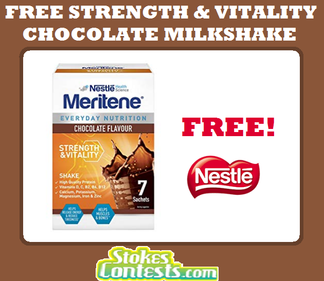 Image FREE Nestle Strength & Vitality Milkshake.