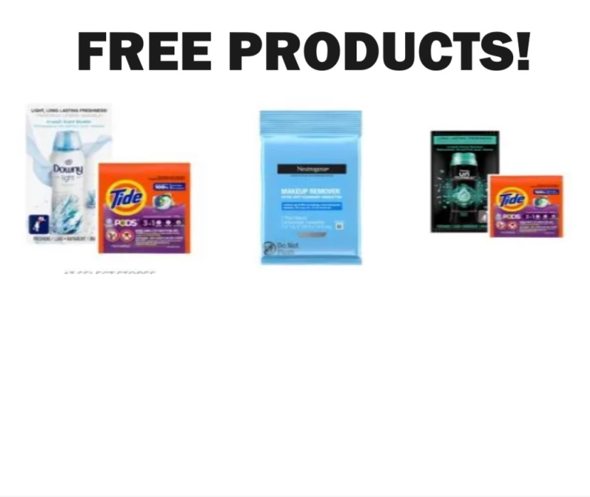 Image FREE Neutrogena Makeup Remover, Downy Ocean Mist, Tide Pods Meadow, Or Downy Unstopables