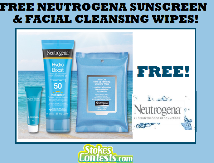 Image FREE Neutrogena Hydro Boost Water Gel Sunscreen SPF 50, Boost Gel Cream & Facial Cleansing Wipes!