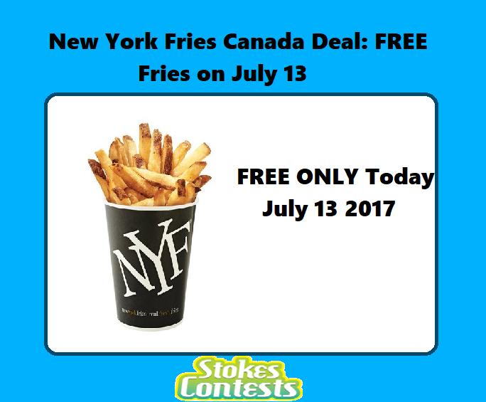 Image FREE New York Fries TODAY ONLY!